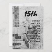 Teen Son Birthday Grunge Guitar Einladung (Vorderseite)