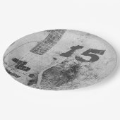 Teen Son Birthday Grunge Guitar Pappteller (Schrägansicht)