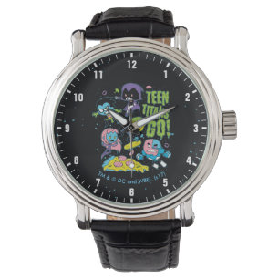 Teen Titanen los!   Gnarly 90er Pizza Graphic Armbanduhr