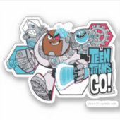 Teen Titans Go! | Arsenal-Grafik von Cyborg Aufkleber (Vorderseite)
