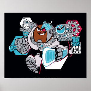 Teen Titans Go! Arsenal-Grafik von Cyborg Poster