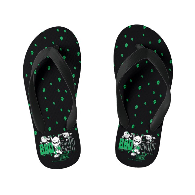 Teen Titans Go! | "Bad Boy" Robin, Cyborg, & BB Kinderbadesandalen (Fußbett)