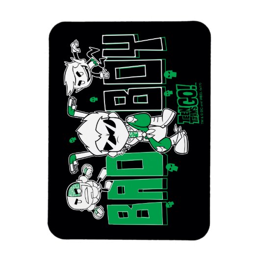 Teen Titans Go! | "Bad Boy" Robin, Cyborg, & BB Magnet (Vertikal)