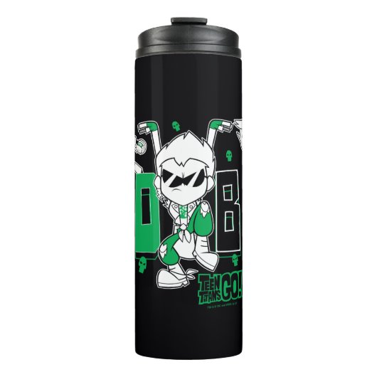 Teen Titans Go! | "Bad Boy" Robin, Cyborg, & BB Thermosbecher (Vorderseite)