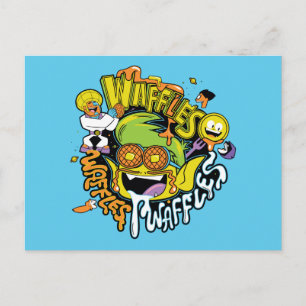 Teen Titans Go!   Beast Boy Waffels Postkarte