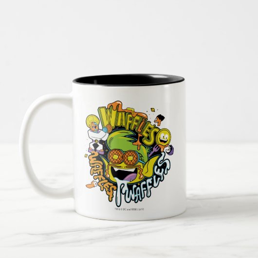 Teen Titans Go! | Beast Boy Waffels Zweifarbige Tasse (Links)