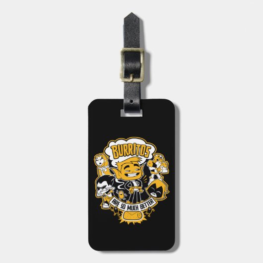 Teen Titans Go! | Bestie Boy "Burritos are better" Gepäckanhänger (Vorderseite vertikal)
