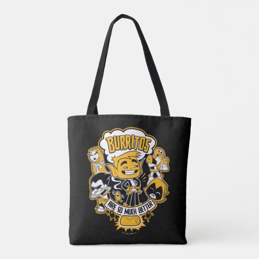 Teen Titans Go! | Bestie Boy "Burritos are better" Tasche (Rückseite)