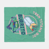 Teen Titans Go! Bestie Boy "Truth Justice Burrito" Fleecedecke (Vorderseite (Horizontal))