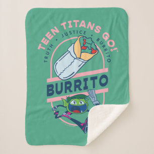 Teen Titans Go! Bestie Boy "Truth Justice Burrito" Sherpadecke