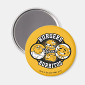 Teen Titans Go! | Burgers gegen Burritos Magnet (Vorderseite/Rückseite)