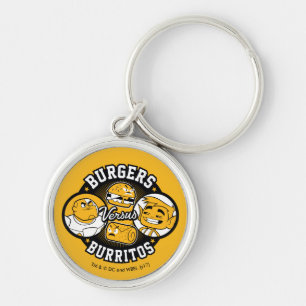 Teen Titans Go!   Burgers gegen Burritos Schlüsselanhänger