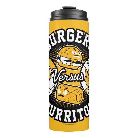 Teen Titans Go! | Burgers gegen Burritos Thermosbecher (Vorderseite)