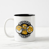 Teen Titans Go! | Burgers gegen Burritos Zweifarbige Tasse (Links)