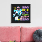 Teen Titans Go! | Cyborg Burger Rap Leinwanddruck (Insitu (Wohnzimmer))