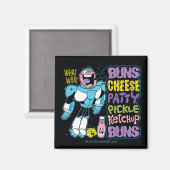 Teen Titans Go! | Cyborg Burger Rap Magnet (Vorderseite/Rückseite)