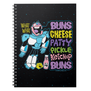 Teen Titans Go!   Cyborg Burger Rap Notizblock