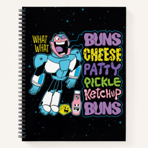 Teen Titans Go!   Cyborg Burger Rap Notizblock