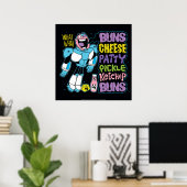 Teen Titans Go! | Cyborg Burger Rap Poster (Heimbüro)