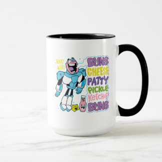 Teen Titans Go! | Cyborg Burger Rap Tasse
