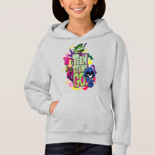 Teen Titans Go!   "Girls Girls" Animal Print Logo Hoodie