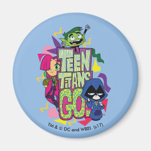 Teen Titans Go!   "Girls Girls" Logo für Tierwerbu Magnet