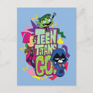 Teen Titans Go!   "Girls Girls" Logo für Tierwerbu Postkarte
