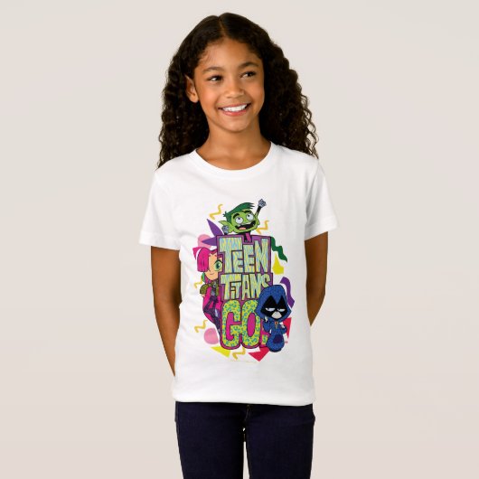 Teen Titans Go! | "Girls Girls" Logo für Tierwerbu T-Shirt (Vorne ganz)