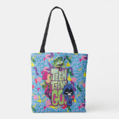 Teen Titans Go! | "Girls Girls" Logo für Tierwerbu Tasche (Rückseite)