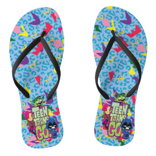 Teen Titans Go!   "Girls Girls" Tierdruck-Logo Badesandalen