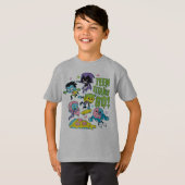 Teen Titans Go! | Gnarly 90's Pizza Graphic T-Shirt (Vorne ganz)