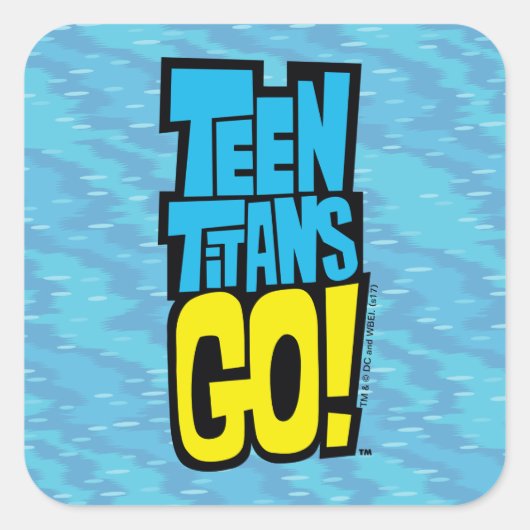 Teen Titans Go! | Logo Quadratischer Aufkleber (Vorderseite)