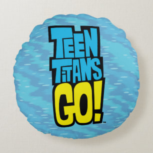 Teen Titans Go! Logo Rundes Kissen