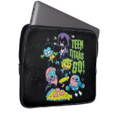 Teen Titans Go! | Pizza Graphic der frühen 90er Ja Laptopschutzhülle (Vorne Rechts)