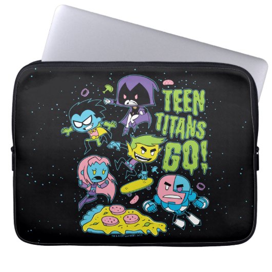 Teen Titans Go! | Pizza Graphic der frühen 90er Ja Laptopschutzhülle (Vorderseite)