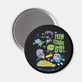 Teen Titans Go! | Pizza Graphic der frühen 90er Ja Magnet (Vorderseite/Rückseite)