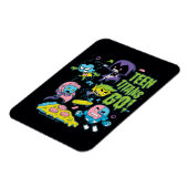 Teen Titans Go! | Pizza Graphic der frühen 90er Ja Magnet (Linke Seite)