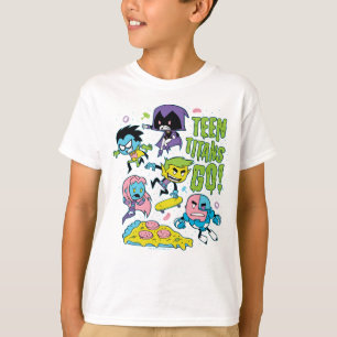Teen Titans Go! Pizza Graphic der frühen 90er Ja T-Shirt