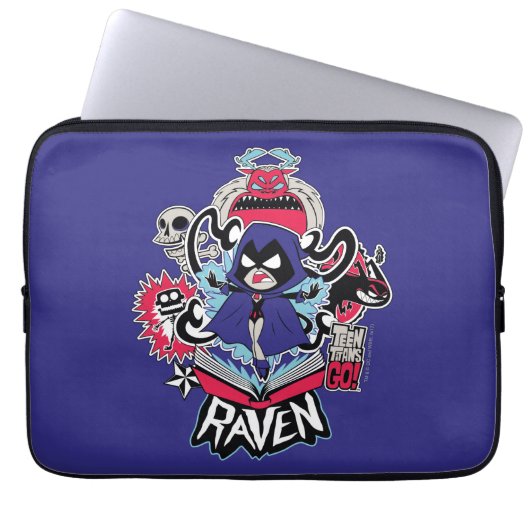 Teen Titans Go! | Raven Demonic Powers Graphic Laptopschutzhülle (Vorderseite)