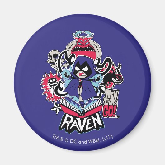 Teen Titans Go! | Raven Demonic Powers Graphic Magnet (Vorne)