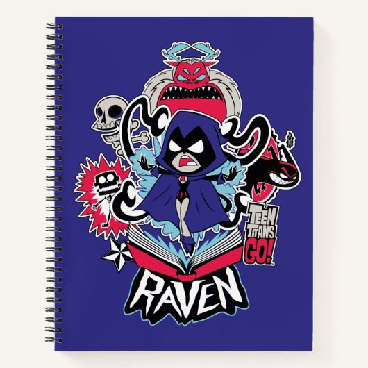 Teen Titans Go! | Raven Demonic Powers Graphic Notizbuch (Vorderseite)