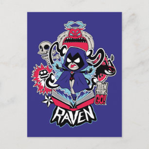 Teen Titans Go!   Raven Demonic Powers Graphic Postkarte