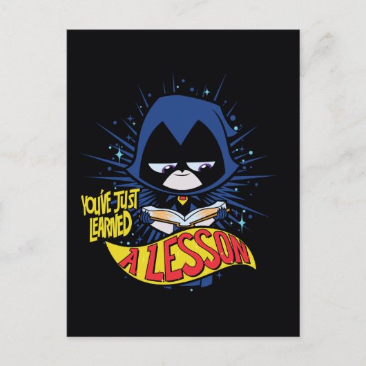 Teen Titans Go! | Raven "Learned A Lesson" Postkarte (Vorderseite)