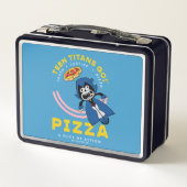 Teen Titans Go! Raven "Truth Justice Pizza" Metall Brotdose (Rückseite)