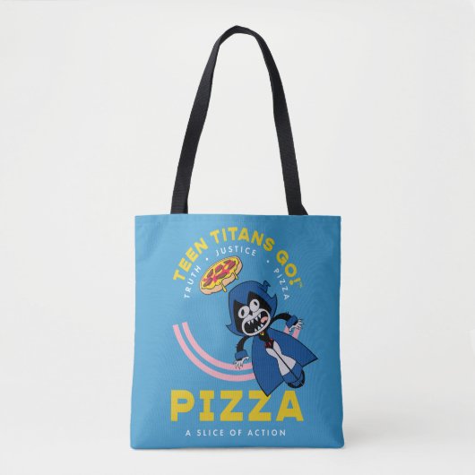 Teen Titans Go! Raven "Truth Justice Pizza" Tasche (Vorderseite)