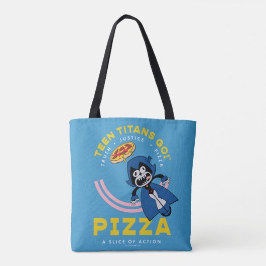 Teen Titans Go! Raven "Truth Justice Pizza" Tasche (Rückseite)