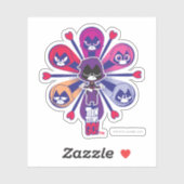 Teen Titans Go! | Raven's Emoticlones Aufkleber (Blatt)