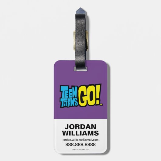 Teen Titans Go! | Raven's Emoticlones Gepäckanhänger (Rückseite vertikal)