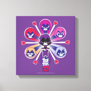 Teen Titans Go! Raven's Emoticlones Leinwanddruck