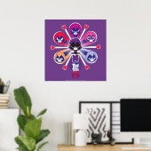 Teen Titans Go! | Raven's Emoticlones Poster (Heimbüro)
